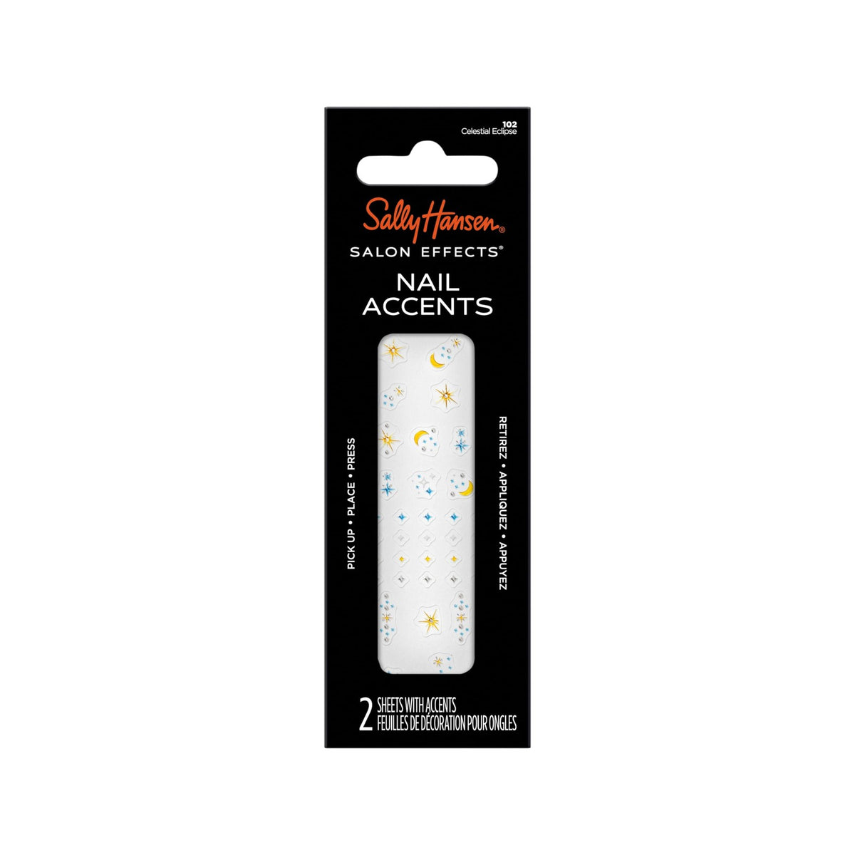 Nail Art Decals Stick-On Nail Accents for Manicure - Celestial Eclipse