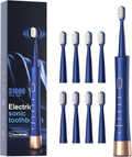 Electric Toothbrush 5 Modes Waterproof Sonic Toothbrush with 8 Brush Heads