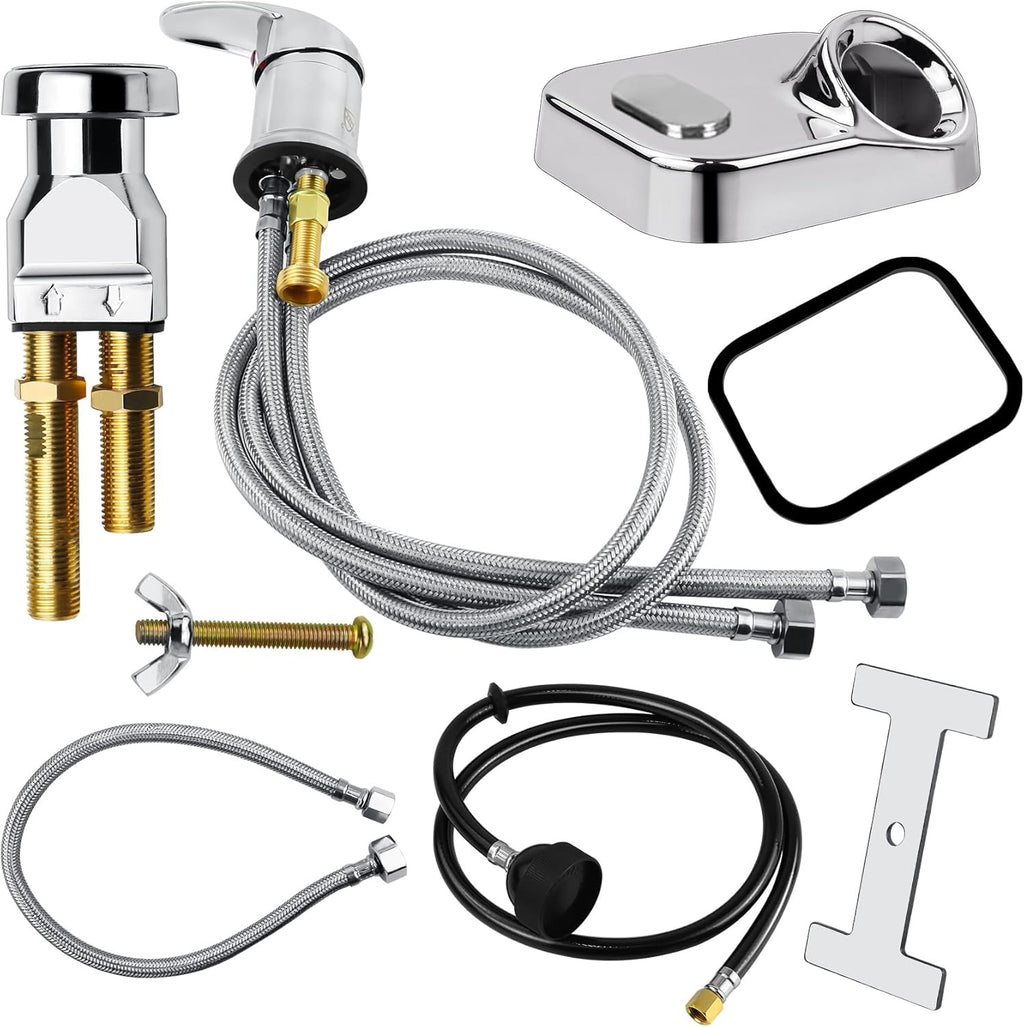 Universal Shampoo Bowl Vacuum Breaker Kit with Hose Sprayer for Hair Salon Sink