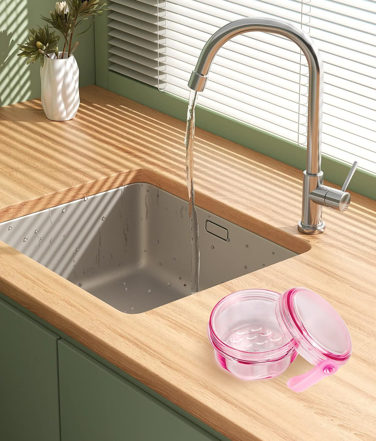 Leak-Proof Denture Storage Case with Strainer & Brush - Travel Friendly