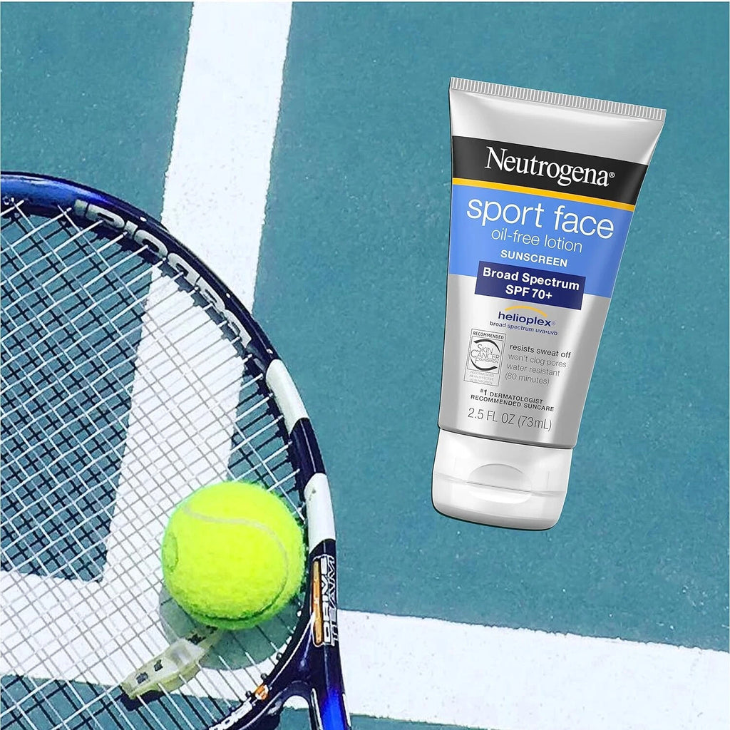 SPF 70+ Broad Spectrum Sunscreen for Face - Water & Sweat Resistant, 2.5 fl oz