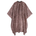 Waterproof Leopard Hair Cutting Cape 64x56 Inch Salon Cover with Adjustable Neck