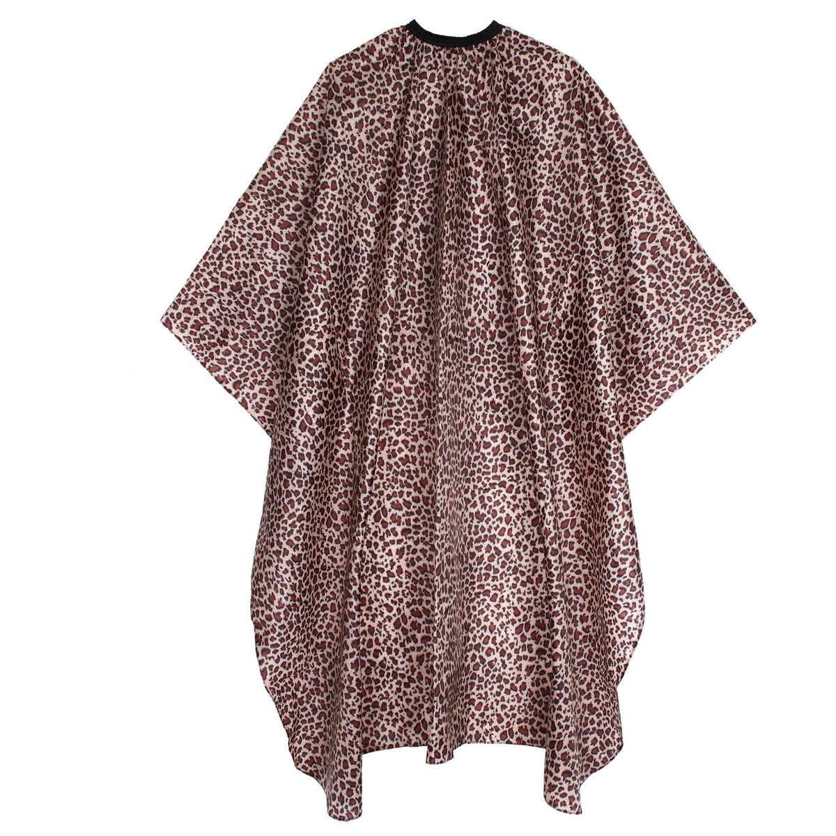 Waterproof Leopard Hair Cutting Cape 64x56 Inch Salon Cover with Adjustable Neck