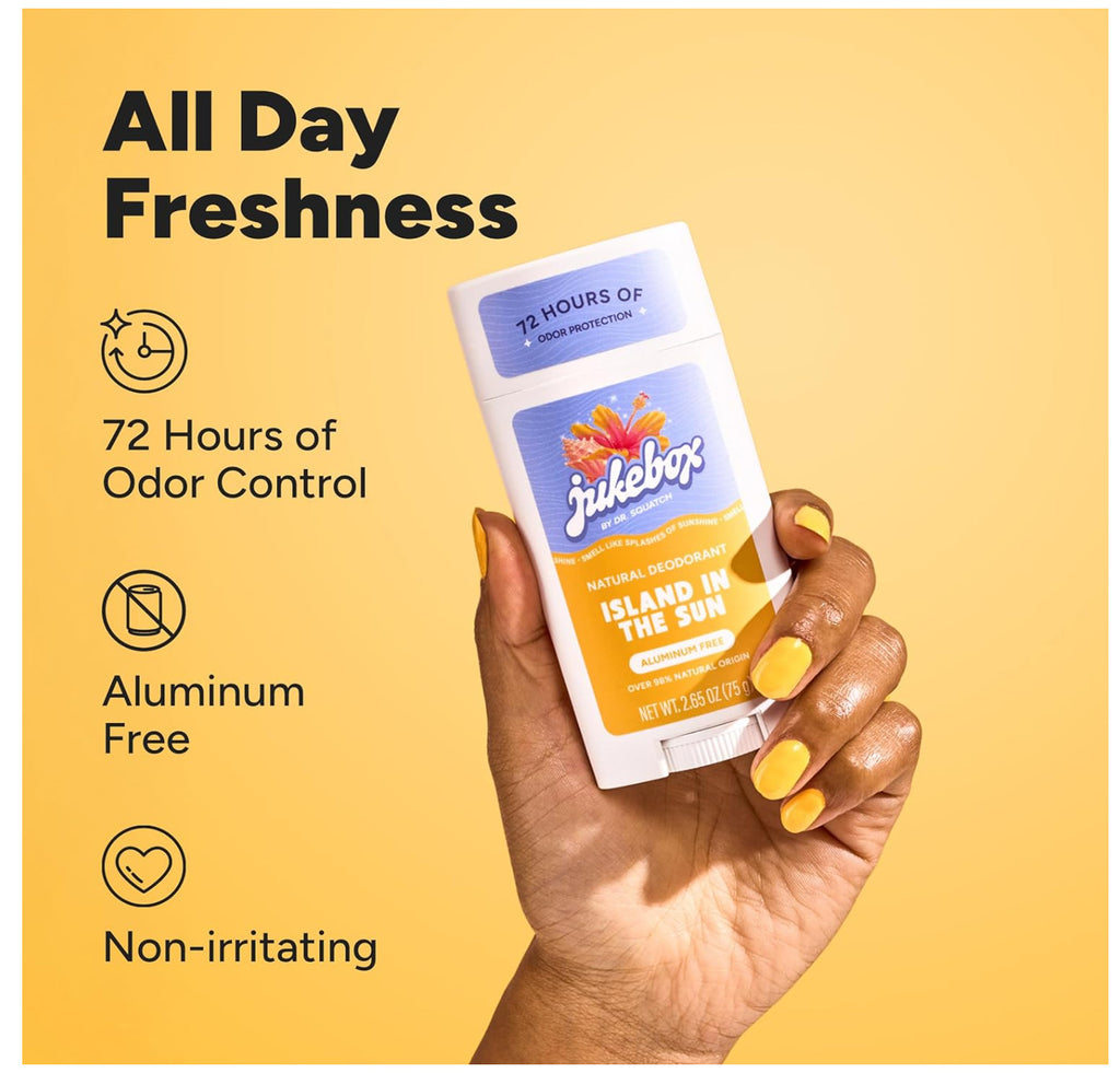 Natural Aluminum-Free Deodorant for Women Island in the Sun 2.65 oz