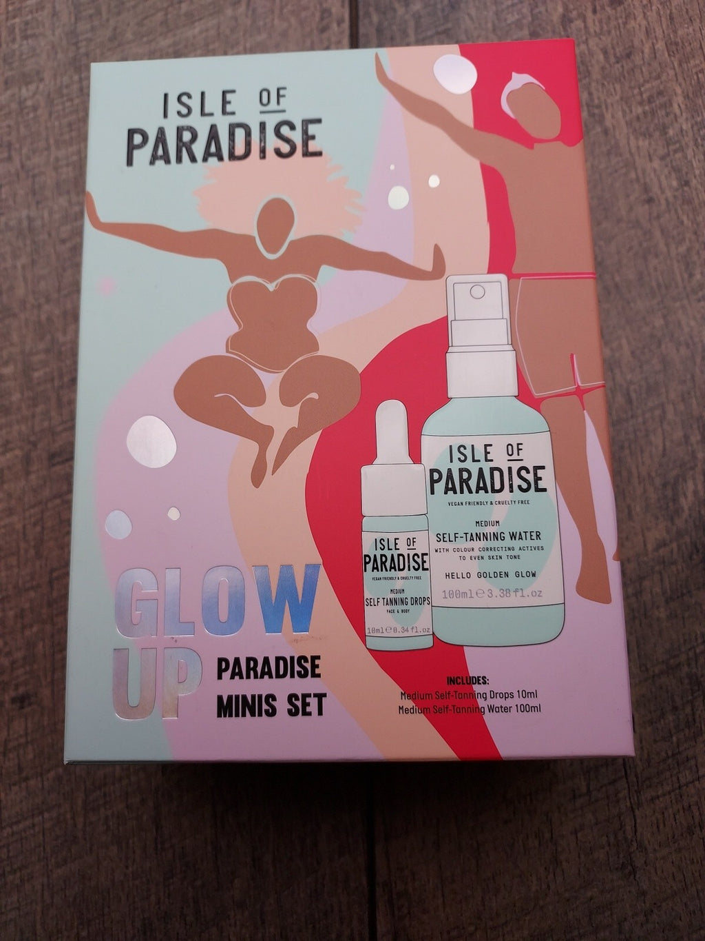 Self Tanning Set - Isle of Paradise Glow Up Minis Medium Tan Sealed