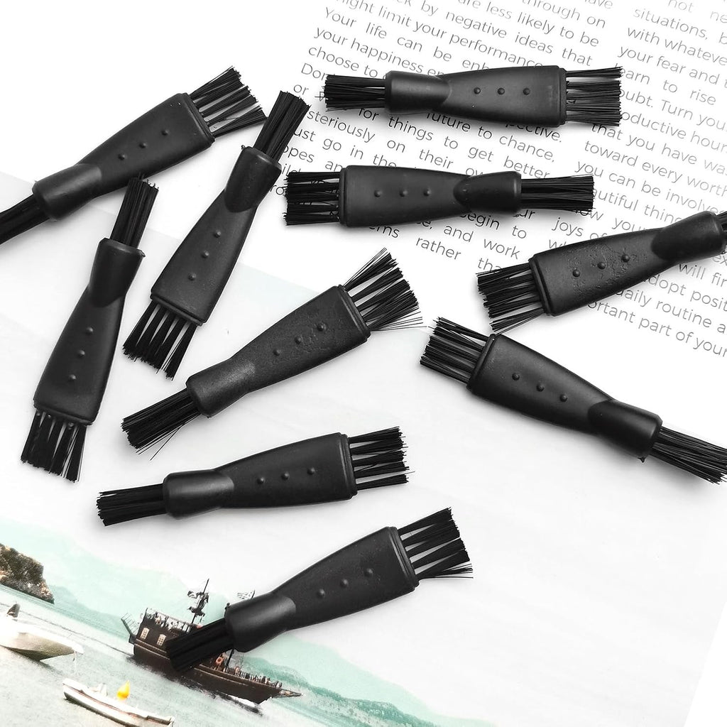 10 Pack Electric Razor Cleaning Brushes Double-Sided for Shaver & Clipper Maintenance