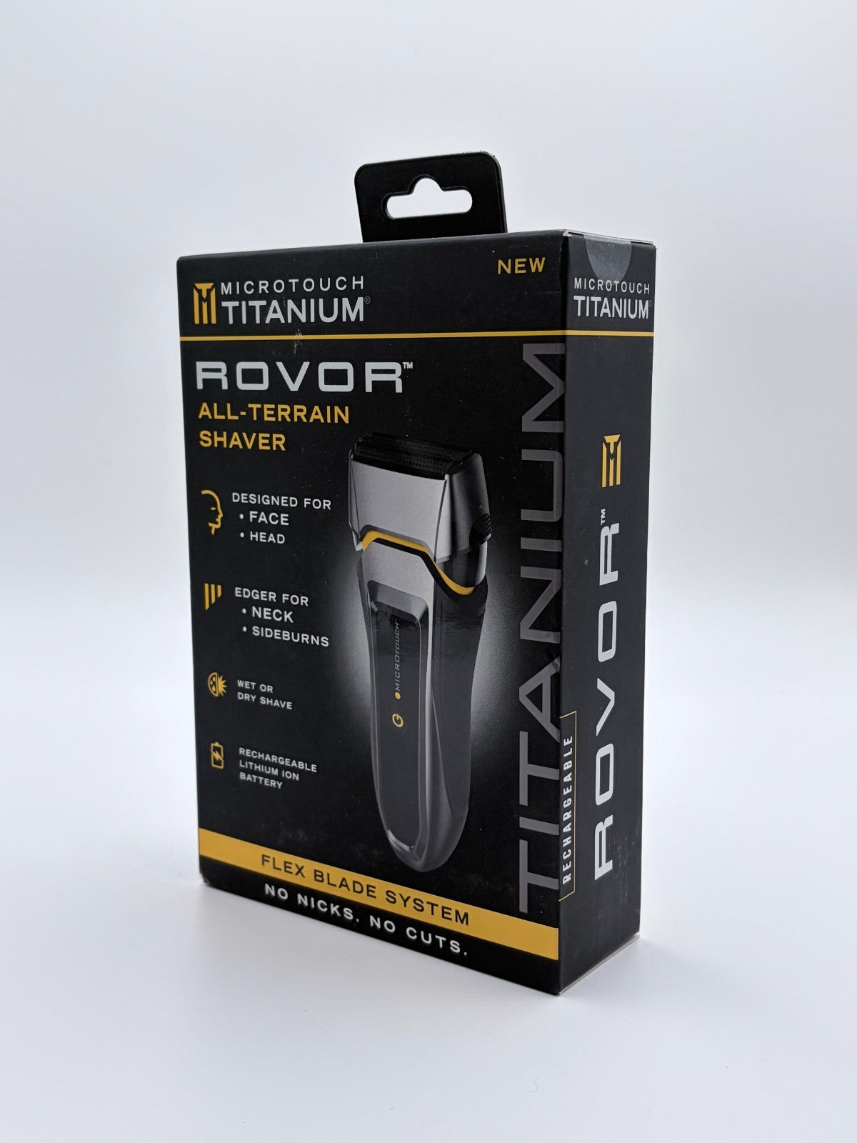 Wet & Dry Electric Shaver with Titanium Coating - Rechargeable Cordless All-Terrain Razor