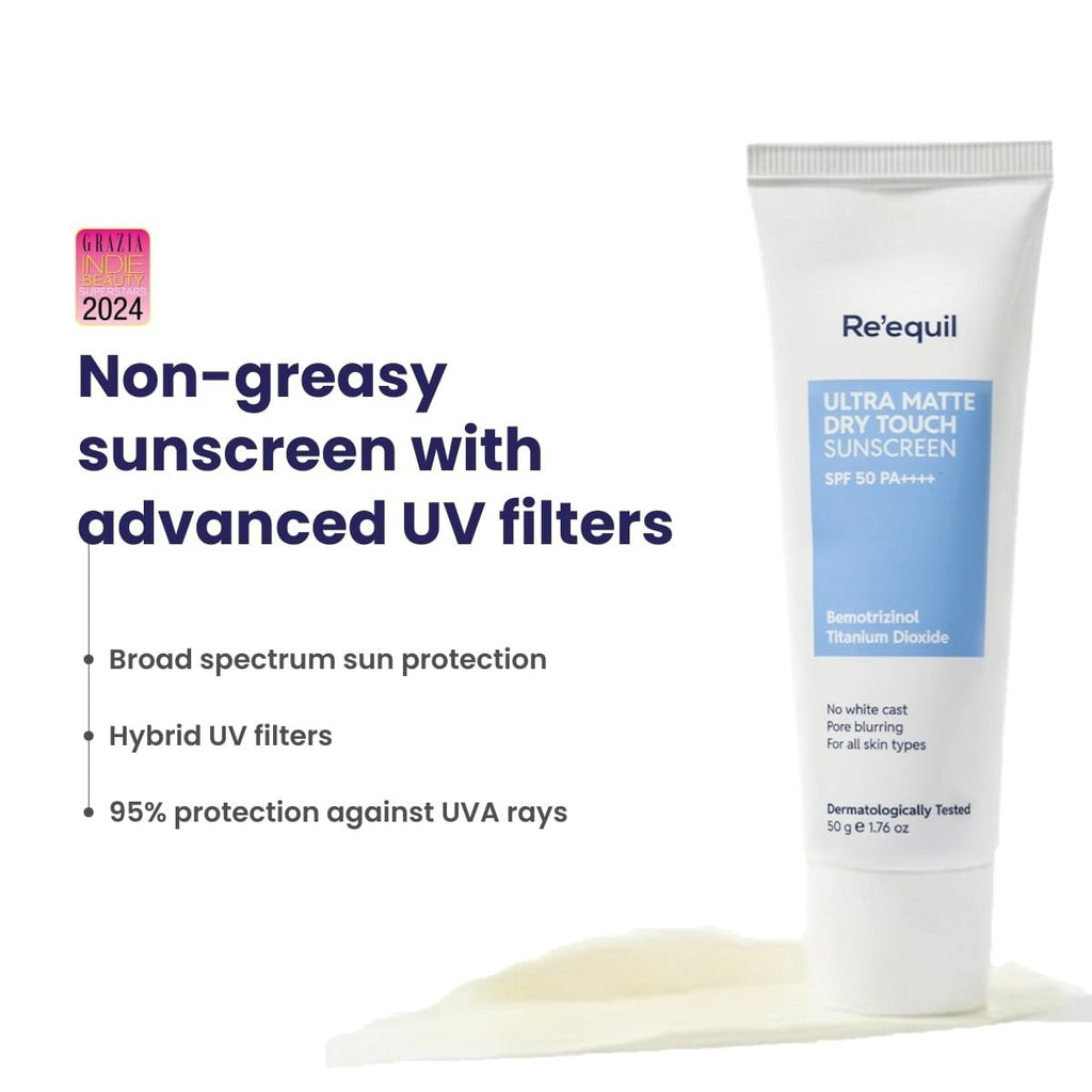 Broad Spectrum SPF 50 PA++++ Matte Sunscreen for Face - 50G