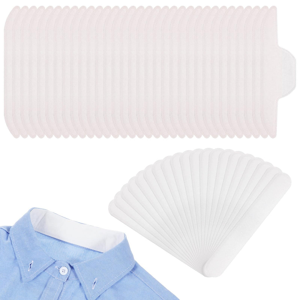 50Pcs Invisible Shirt Collar Protectors Sweat Pads Disposable Neck Liners
