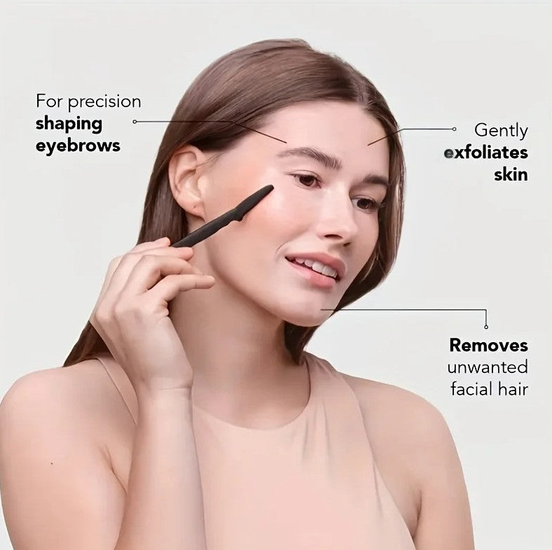 Eyebrow Razor Kit 12pcs Facial Hair Removal & Shaping Tools with Easy Grip Handle