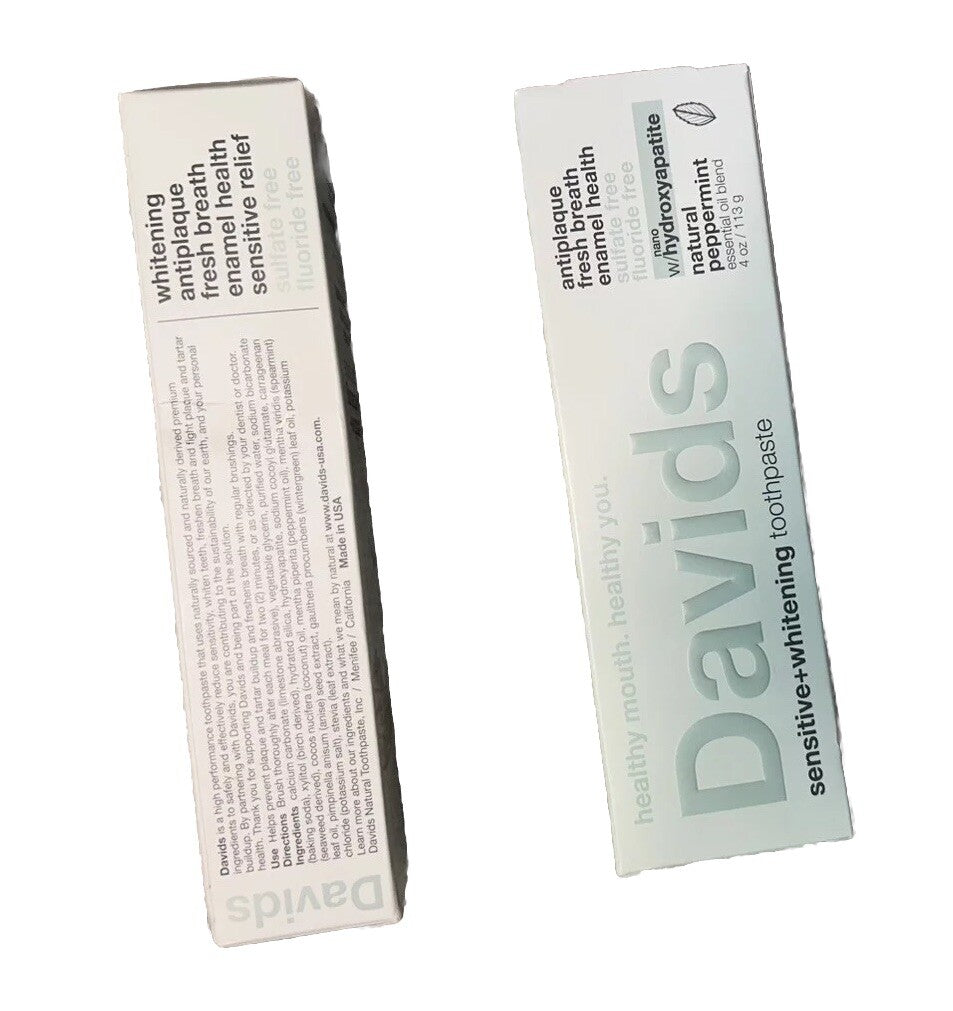 Fluoride-Free Hydroxyapatite Toothpaste for Sensitive - 2 Pack
