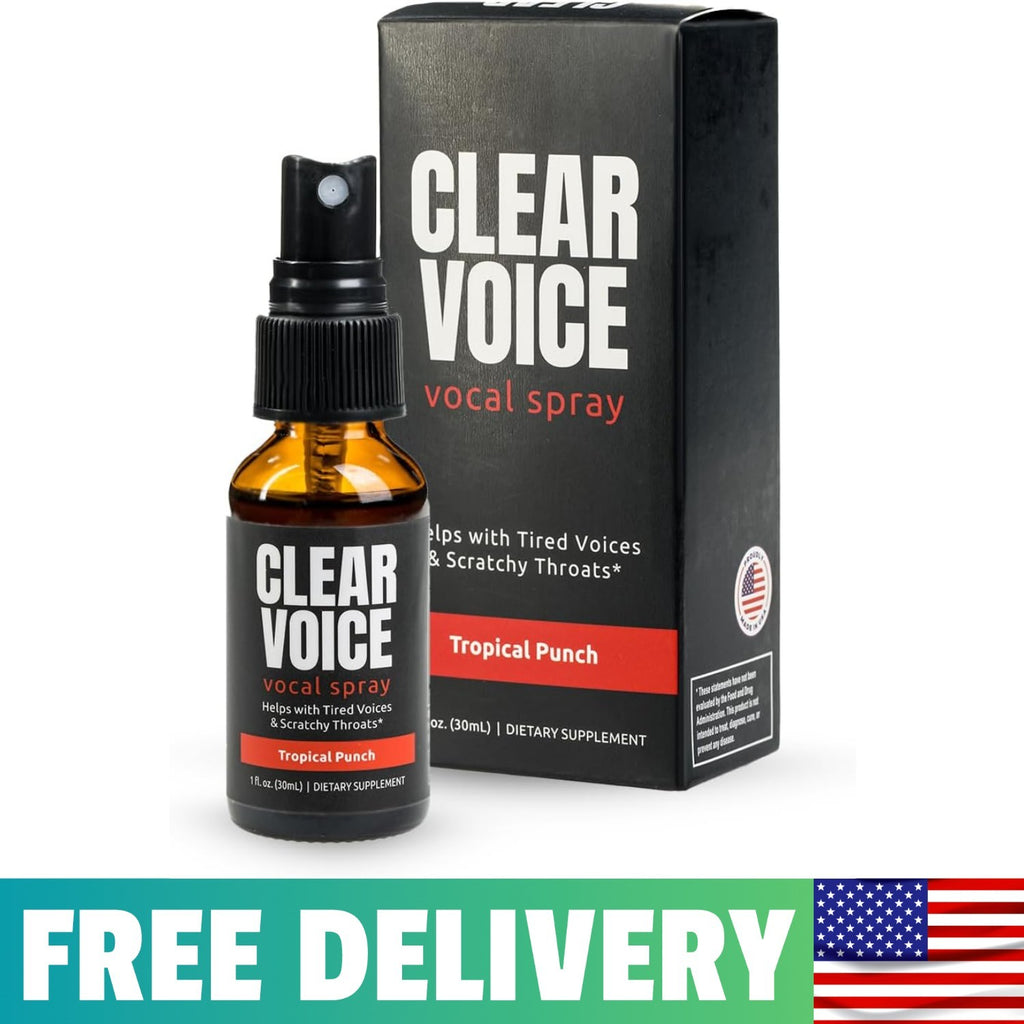 Herbal Vocal Throat Spray for Singers & Speakers - Soothes Voice, 1 oz