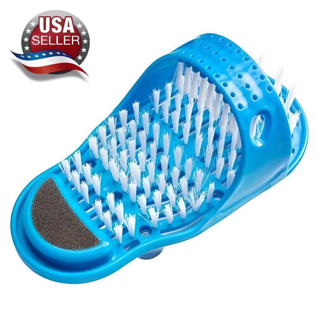 Foot Cleaner Scrubber with Pumice Stone and Non-Slip Suction Base