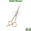 7.5 Inch Hair Cutting Scissors with Gold Handles - ICE Tempered Stainless Steel Shears