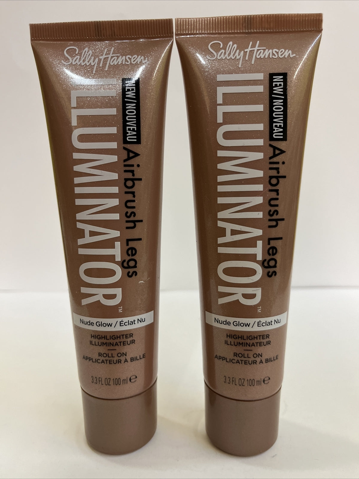 Sally Hansen Airbrush Legs Highlighter Nude Glow 3.3 fl oz Set of 2