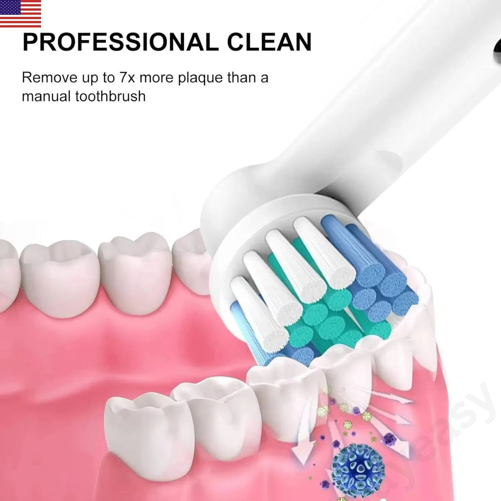 8PCS Electric Toothbrush Replacement Heads Compatible with Oral-B
