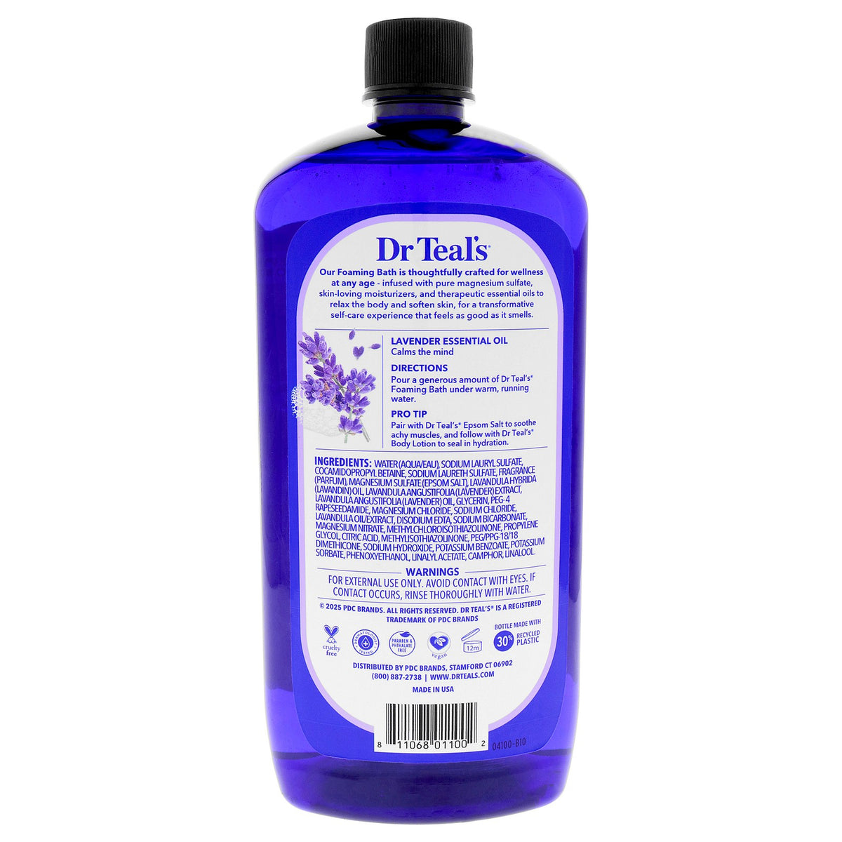 Lavender Soothe and Sleep Foaming Bath Set - 2 Pack, 34 oz
