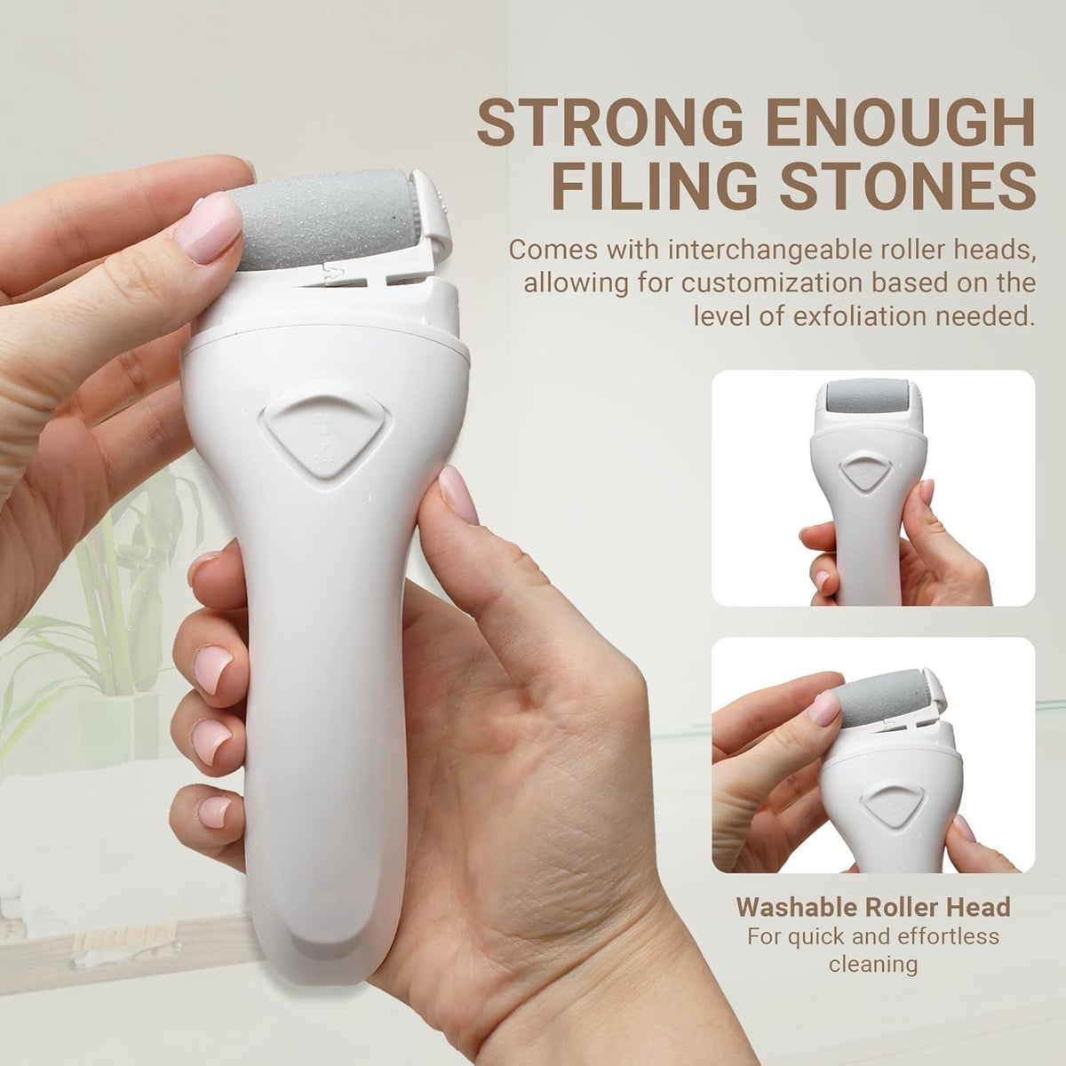 Electric Foot Grinder Pedicure File Machine Callus Remover USB Rechargeable