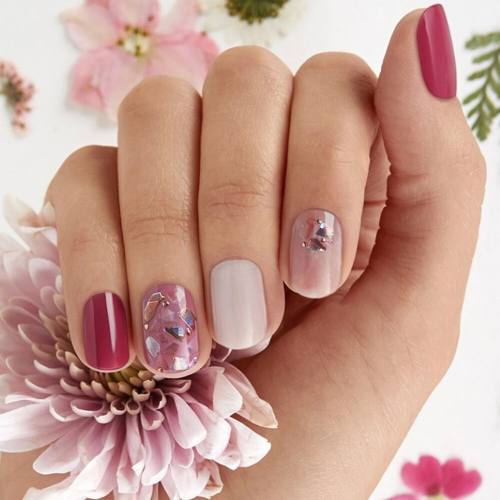 Gel Nail Strips Manicure Kit - Ultra Shine, Long Lasting, Easy Application