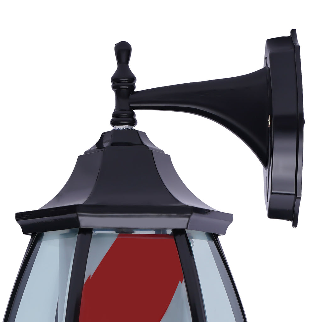 20 Inch LED Barber Pole Sign - Waterproof Rotating Light for Hair Salons
