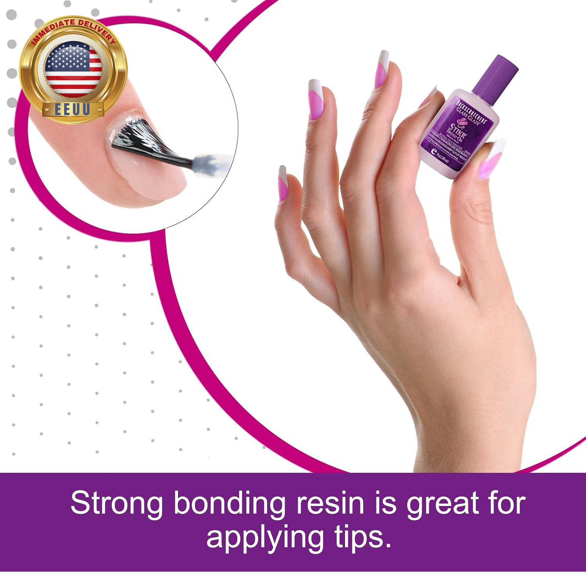 Strong Adhesive Resin for Nail Wraps & Extensions - 8G Nail Glue