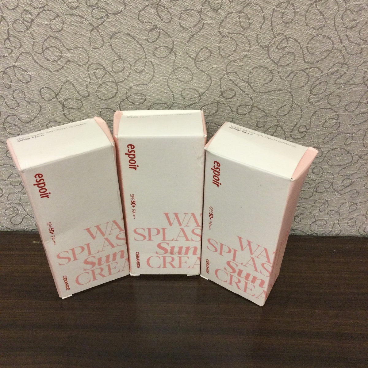 Espoir Water Splash Ceramide Sun Cream SPF50+ PA++++ - 60ml, Pack of 3