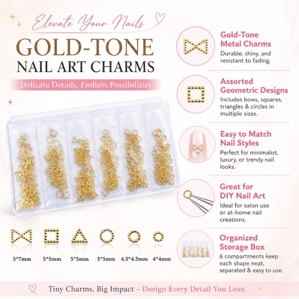 3D Nail Art Rhinestones & Charms Kit for Manicure DIY Creative Decor