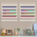 Acrylic Wall Mounted Nail Polish Organizer Rack - 6-Tier Storage Holder Set
