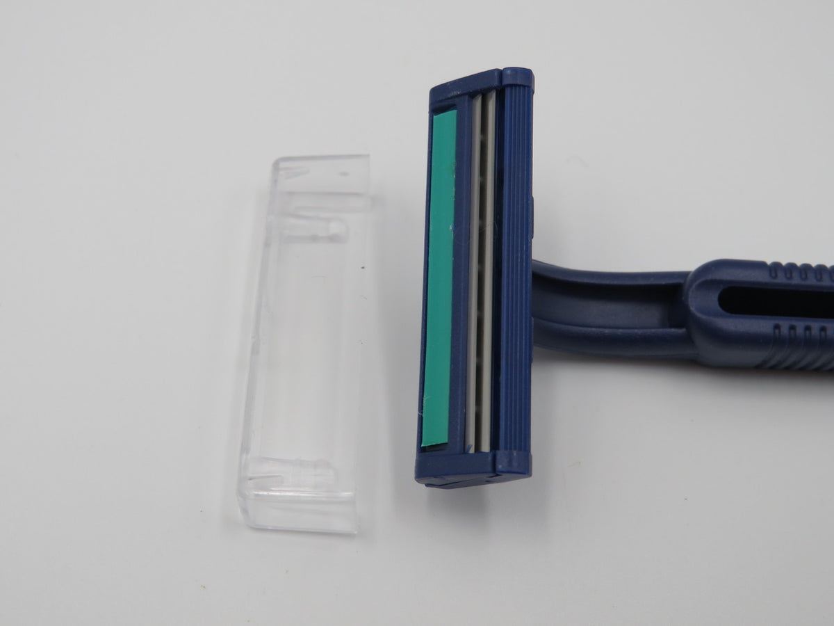 Long Handle Disposable Razors - Pack of 20 for Home & Barber Use