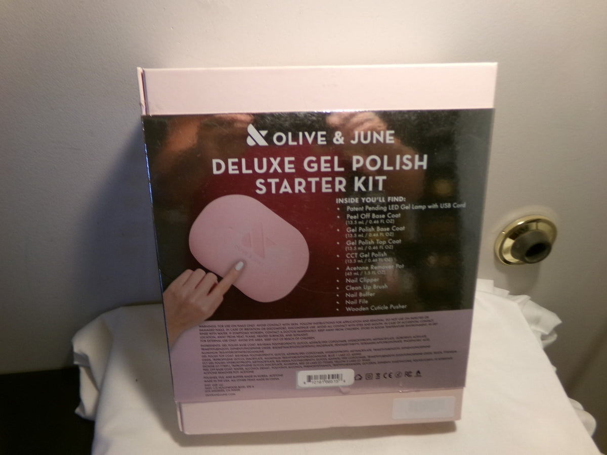 Olive & June Gel Polish Starter Kit with LED Lamp - Salon Quality