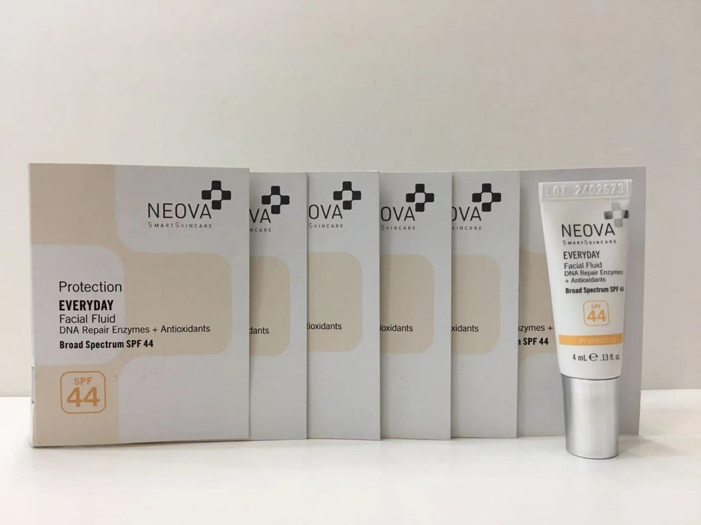 Facial SPF 44 Sample Pack - 6 x 4ml Daily Facial Fluids