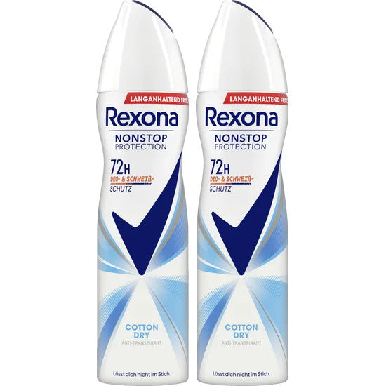 Women’s Antiperspirant Spray Cotton Dry - 2 Pack, 72-Hour Freshness