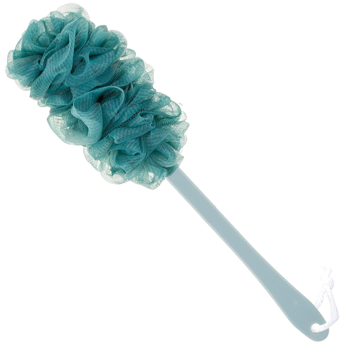 Long Handle Bath Scrubber with Soft Nylon Loofah for Full Body Cleaning