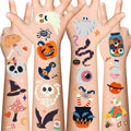 Temporary Tattoos for Kids Halloween 190-Piece Party Favors, 6.9x12 cm Sheets
