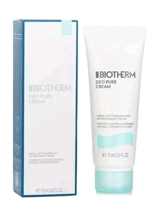 Biotherm Deo Pure Antiperspirant Cream 75ml - Long-Lasting Sweat & Odor Control