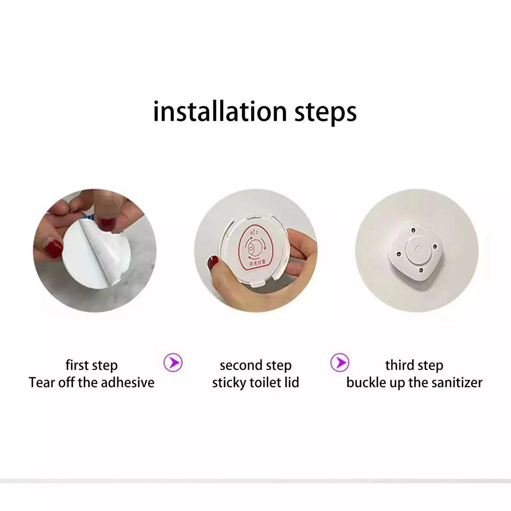 Auto UVC Toilet Sanitizer Light Waterproof Bathroom Sterilizer 3 Min