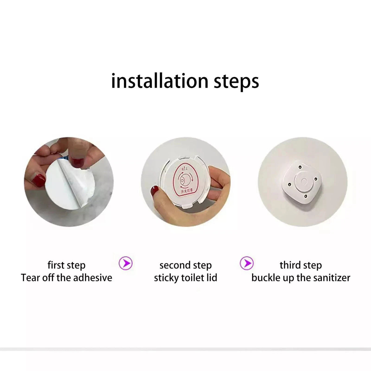 Auto UVC Toilet Sanitizer Light Waterproof Bathroom Sterilizer 3 Min