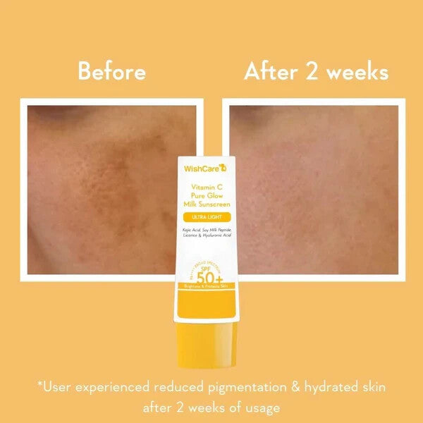 Pure Glow Vitamin C Sun Protection SPF 50 PA++++ Sunscreen Milk - Brightening