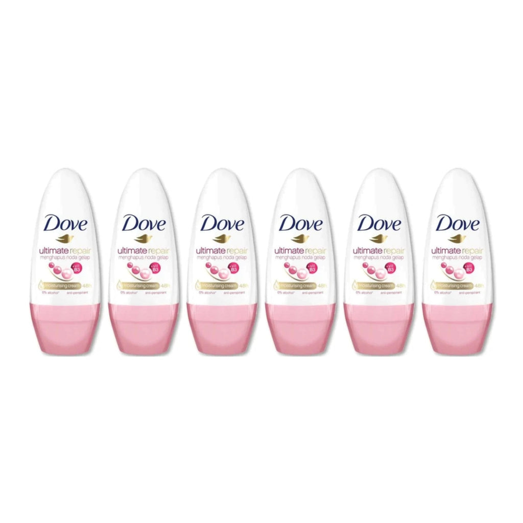 Dove Antiperspirant Roll-On Deodorant 40ml Pack of 6 - 48H Odor & Wetness Protection