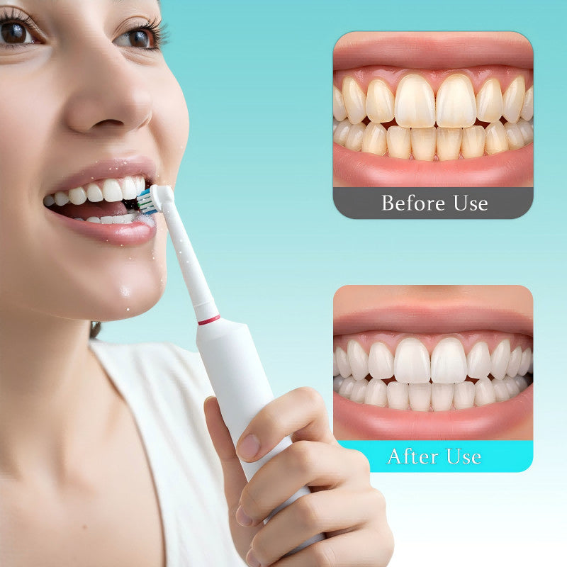 Electric Sonic Toothbrush 5 Modes 8 Replacement Heads Waterproof Travel