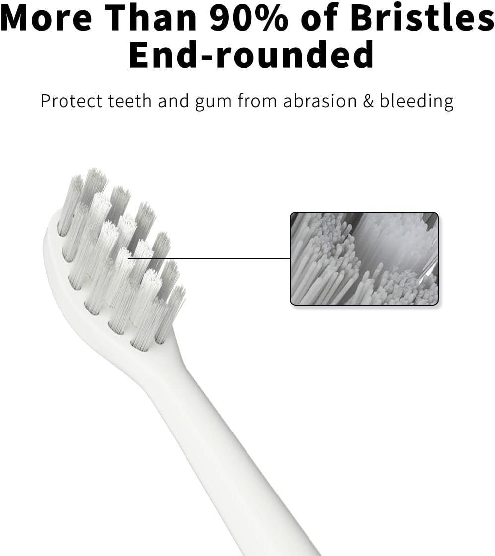 Electric Toothbrush Replacement Heads - 5 Pack, White