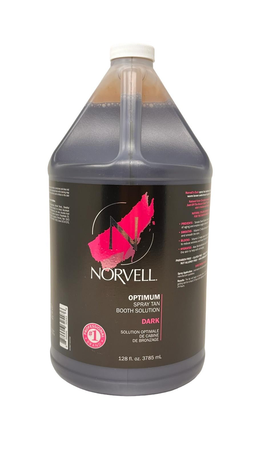 Norvell Optimum Booth Solution Dark 128 Fl Oz Tanning Solution