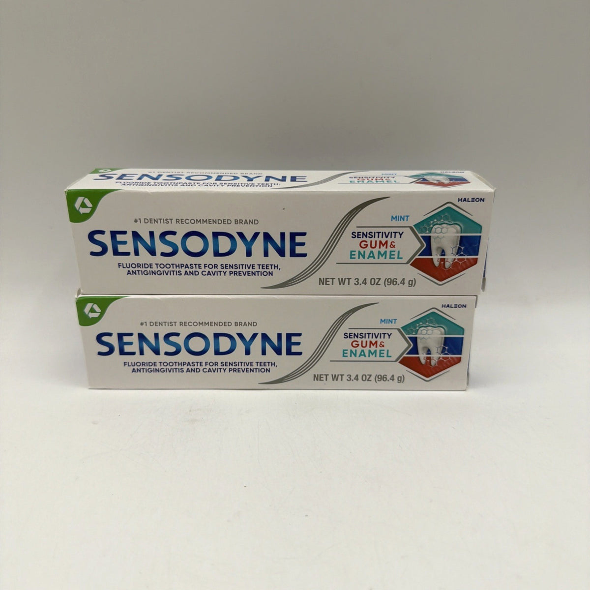 Sensodyne Toothpaste for Sensitive Gums & Enamel Mint 3.4 oz 2 Pack