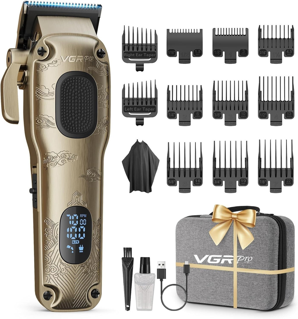 Men's Hair Clipper with Adjustable Fade & 240 Min Battery - Professional Grooming