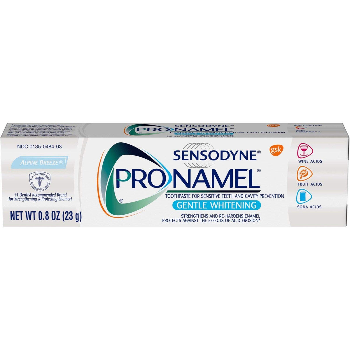 Travel Size Toothpaste Pack - Gentle Whitening, Enamel Repair, 0.8 oz x 2