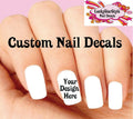 Custom Waterslide Nail Decals Personalizable Nail Art Stickers