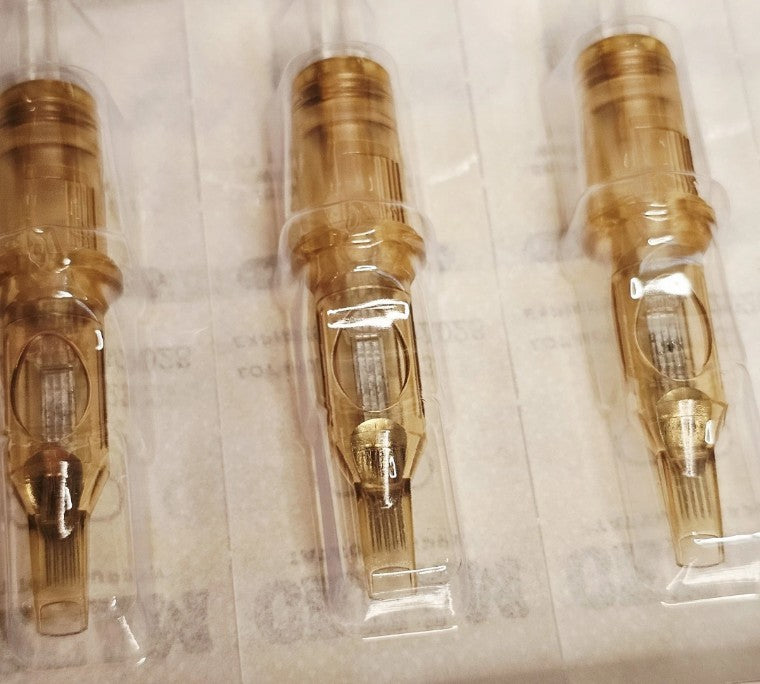 Cream Gold Cartridges 9 Magnum - 20 New Sealed Tattoo Needles