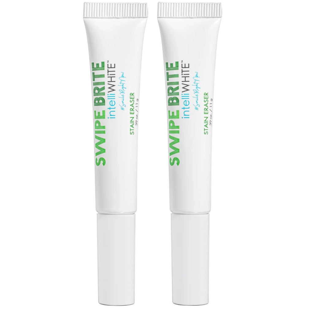 Teeth Stain Remover Pen with Peroxide - 2 Pack, Brighten & Clean On The Go