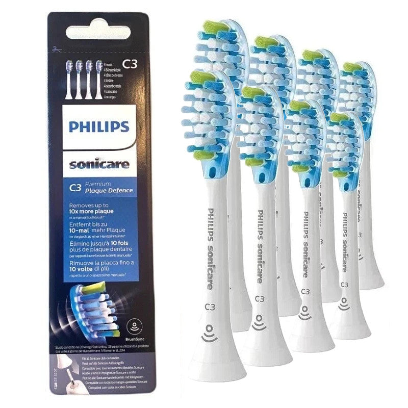 Philips Sonicare 4-Pack Replacement Plaque Defence Brush Heads - White HX9044/17