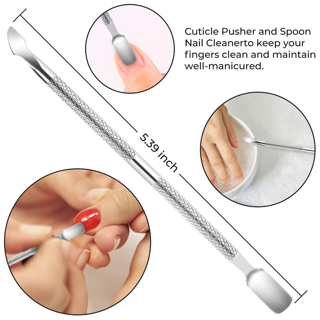 9-Pack Toenail Clippers Set - Stainless Steel Nail Care Kit for Healthy Nails